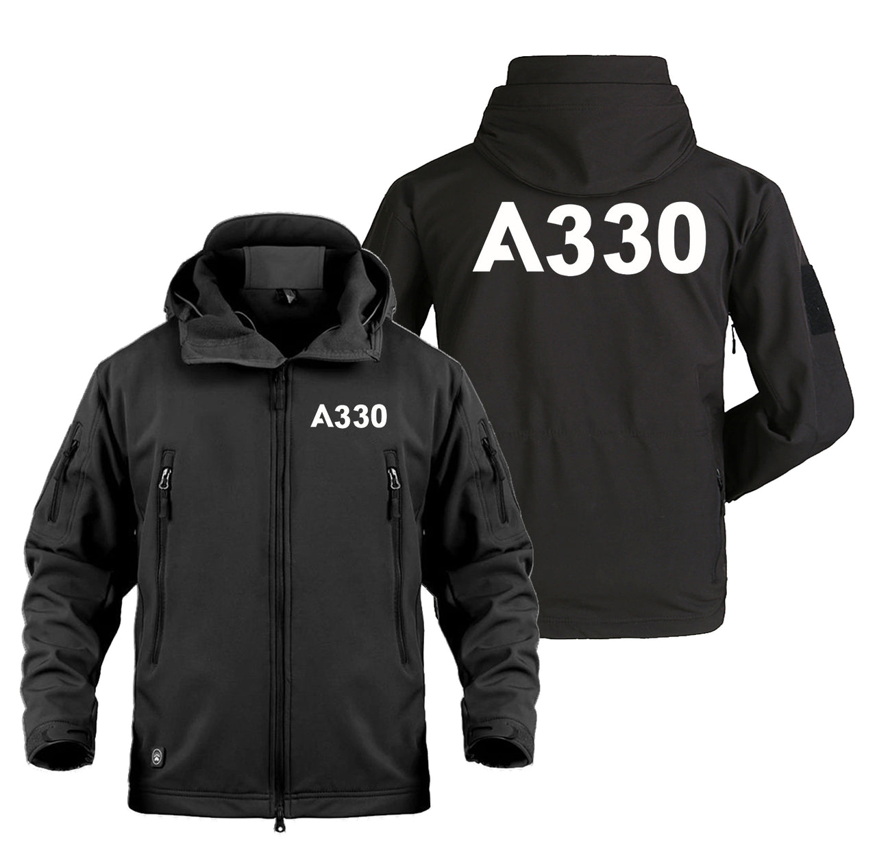 A330 Flat Text Designed Military Jackets (Customizable)