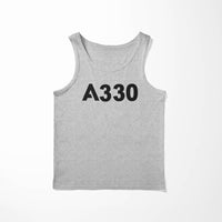 Thumbnail for A330 Flat Text Designed Tank Tops