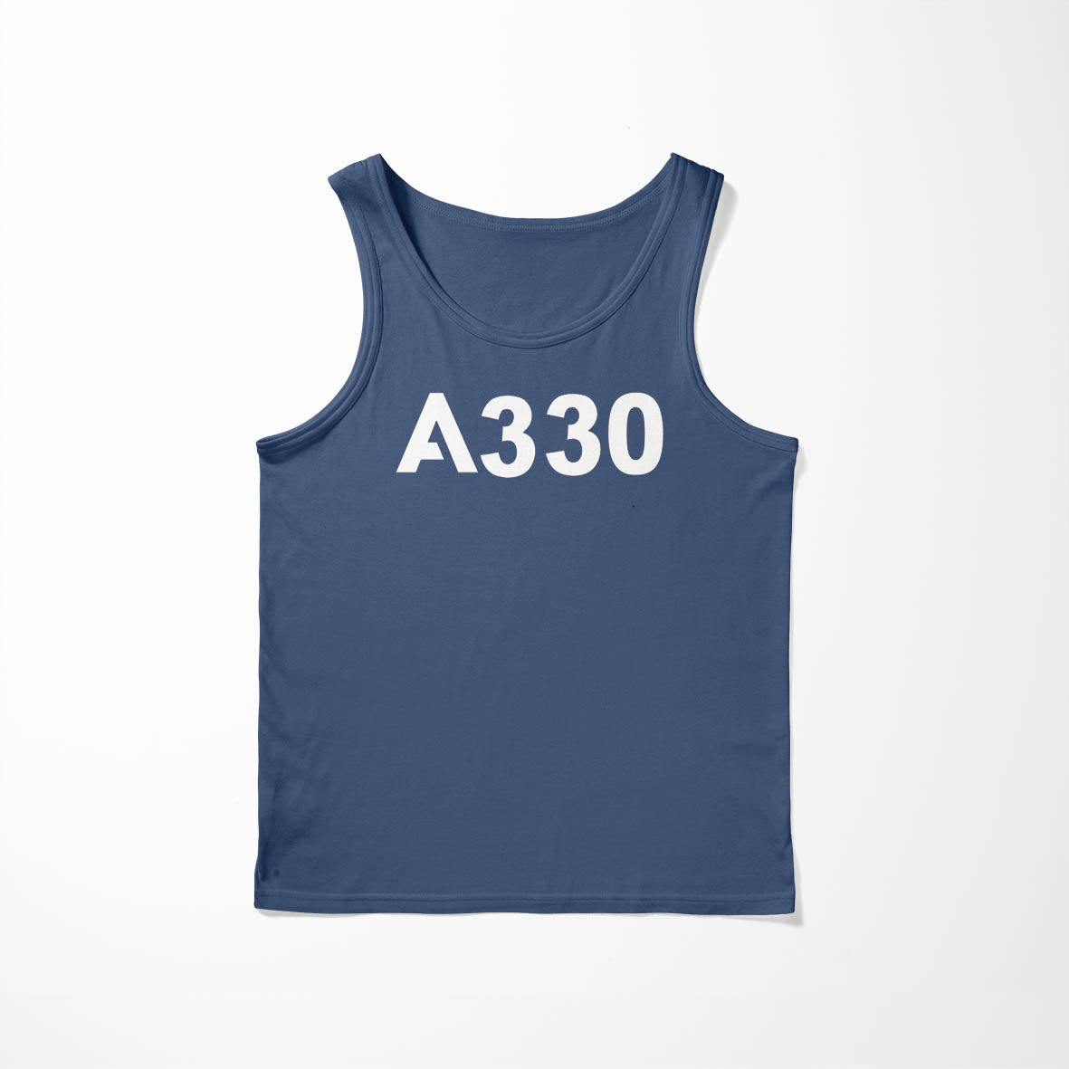 A330 Flat Text Designed Tank Tops