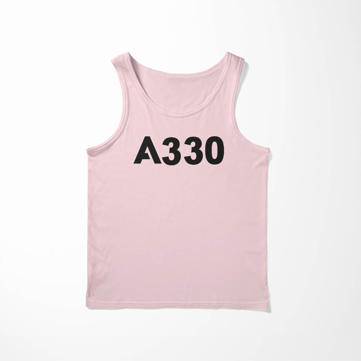 A330 Flat Text Designed Tank Tops