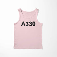 Thumbnail for A330 Flat Text Designed Tank Tops