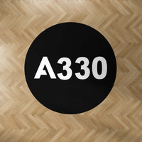 Thumbnail for A330 Flat Text Designed Carpet & Floor Mats (Round)