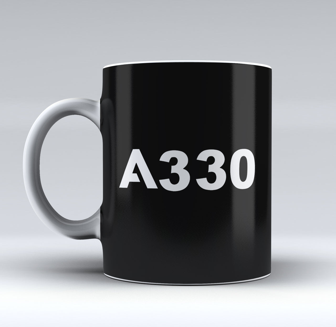 A330 Flat Text Designed Mugs