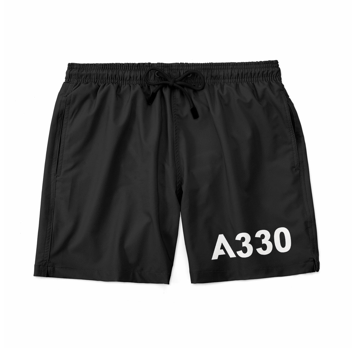 A330 Flat Text Designed Swim Trunks & Shorts