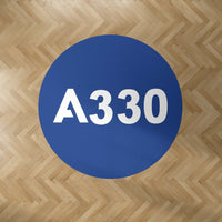 Thumbnail for A330 Flat Text Designed Carpet & Floor Mats (Round)