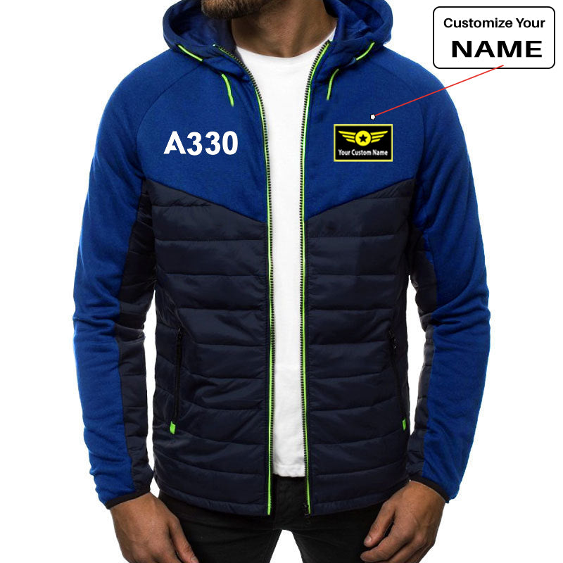 A330 Flat Text Designed Sportive Jackets