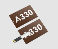 Thumbnail for A330 Flat Text Designed USB Cards