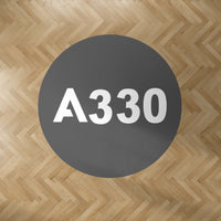 Thumbnail for A330 Flat Text Designed Carpet & Floor Mats (Round)