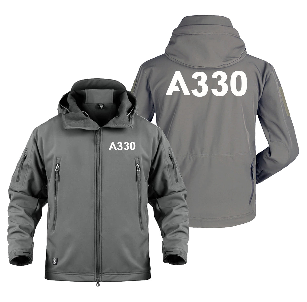 A330 Flat Text Designed Military Jackets (Customizable)