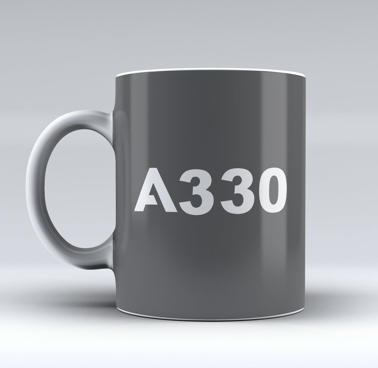 A330 Flat Text Designed Mugs