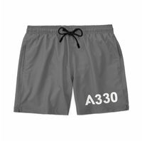 Thumbnail for A330 Flat Text Designed Swim Trunks & Shorts