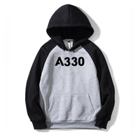 Thumbnail for A330 Flat Text Designed Colourful Hoodies