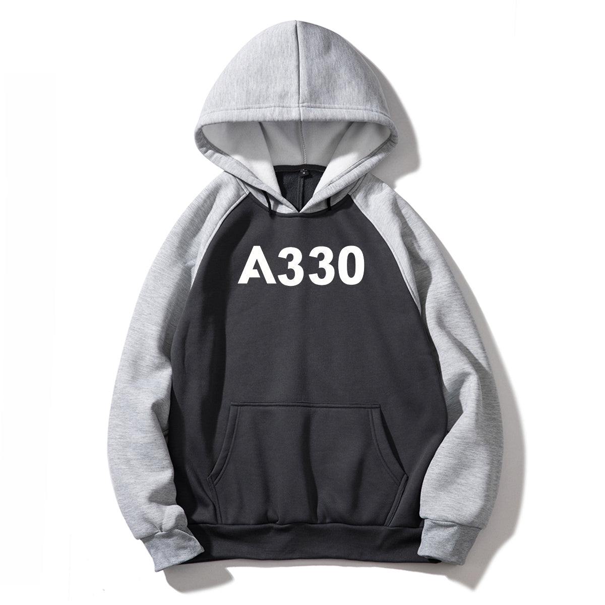 A330 Flat Text Designed Colourful Hoodies