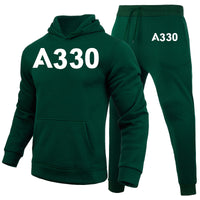 Thumbnail for A330 Flat Text Designed Hoodies & Sweatpants Set