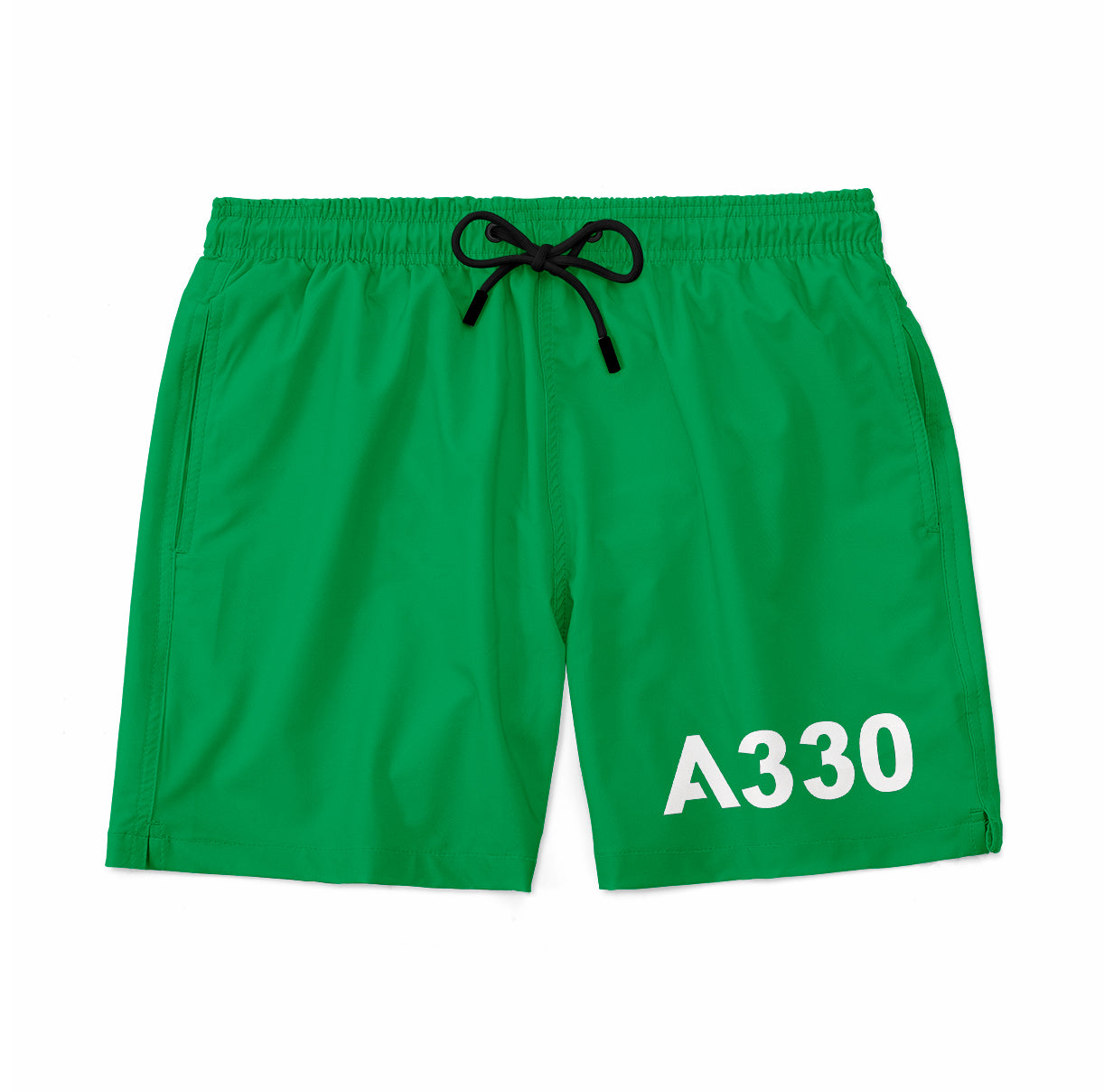 A330 Flat Text Designed Swim Trunks & Shorts