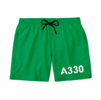 Thumbnail for A330 Flat Text Designed Swim Trunks & Shorts