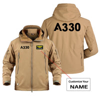 Thumbnail for A330 Flat Text Designed Military Jackets (Customizable)