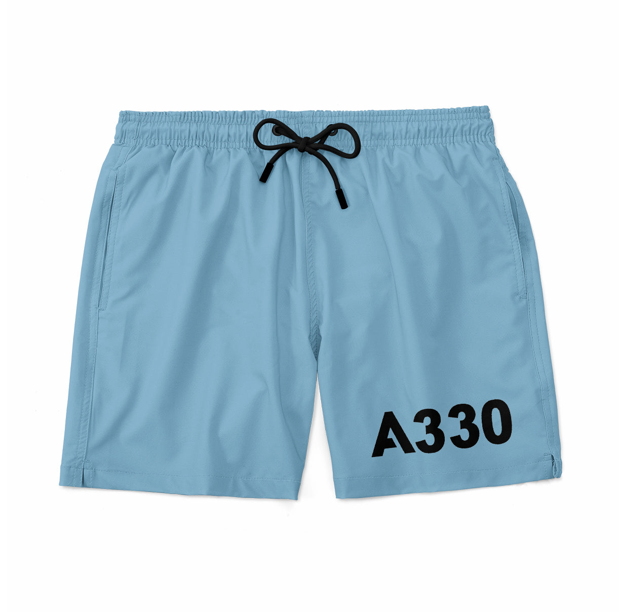 A330 Flat Text Designed Swim Trunks & Shorts