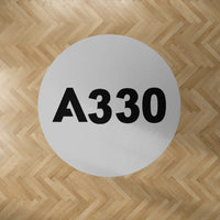 Thumbnail for A330 Flat Text Designed Carpet & Floor Mats (Round)