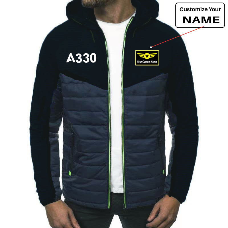 A330 Flat Text Designed Sportive Jackets