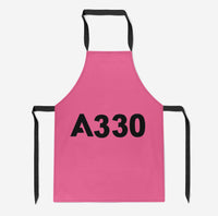 Thumbnail for A330 Flat Text Designed Kitchen Aprons