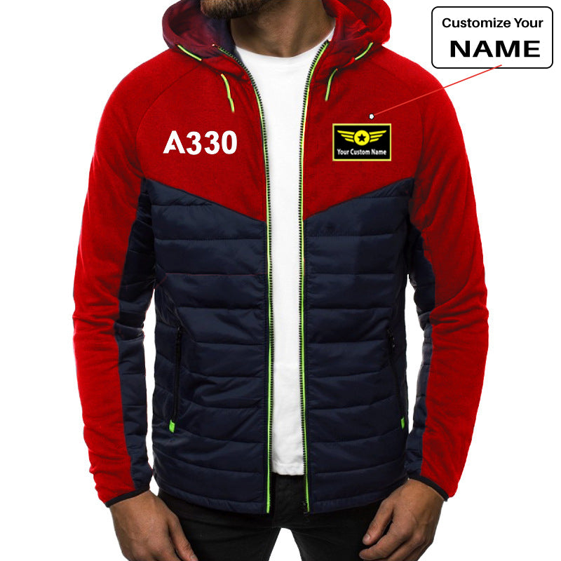 A330 Flat Text Designed Sportive Jackets