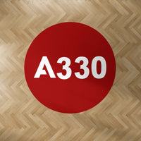 Thumbnail for A330 Flat Text Designed Carpet & Floor Mats (Round)