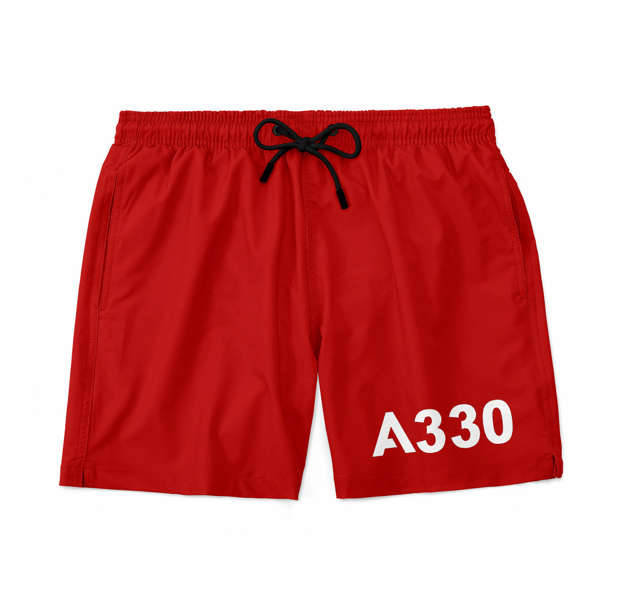 A330 Flat Text Designed Swim Trunks & Shorts