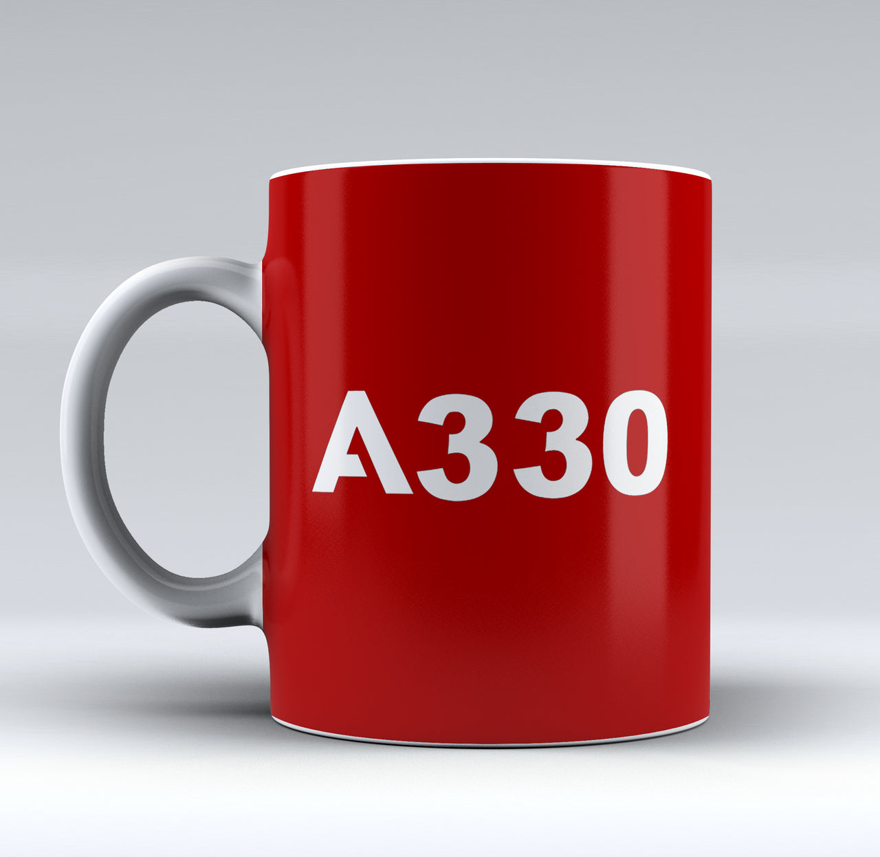 A330 Flat Text Designed Mugs