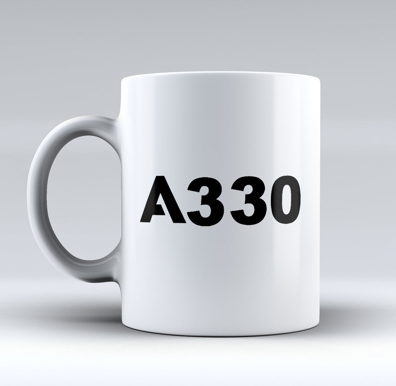 A330 Flat Text Designed Mugs