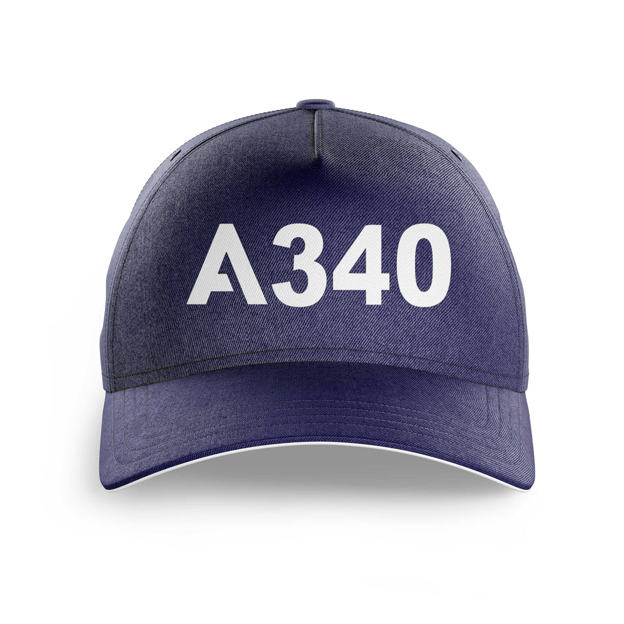 A340 Flat Text Printed Hats