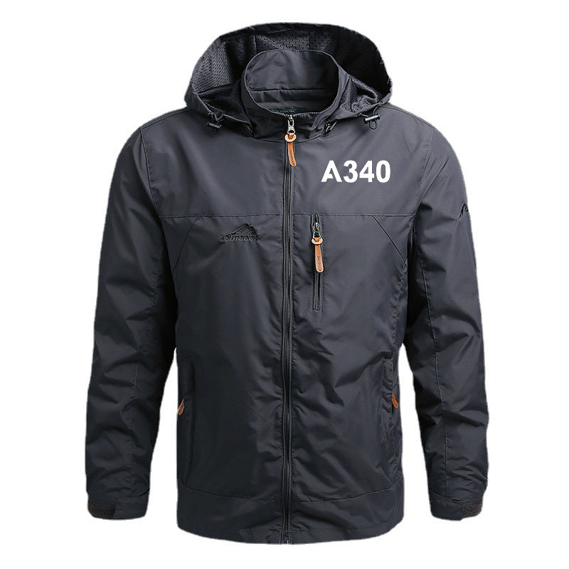 A340 Flat Text Designed Thin Stylish Jackets