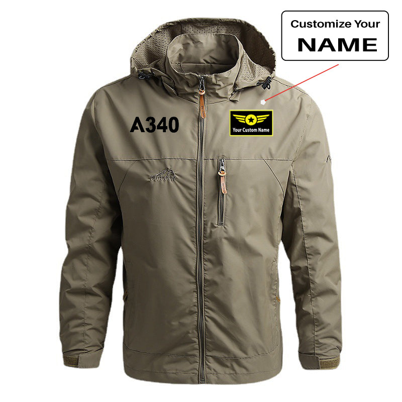 A340 Flat Text Designed Thin Stylish Jackets