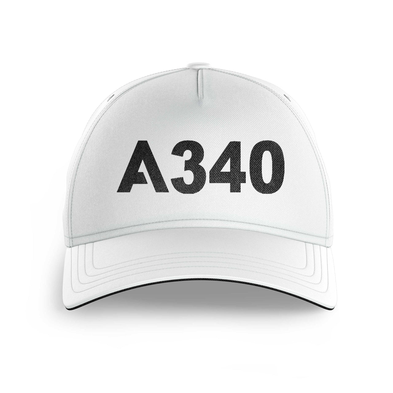 A340 Flat Text Printed Hats