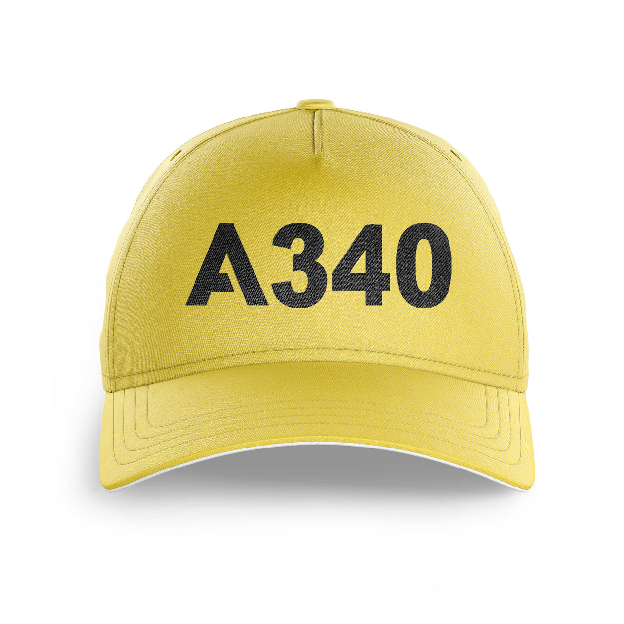 A340 Flat Text Printed Hats