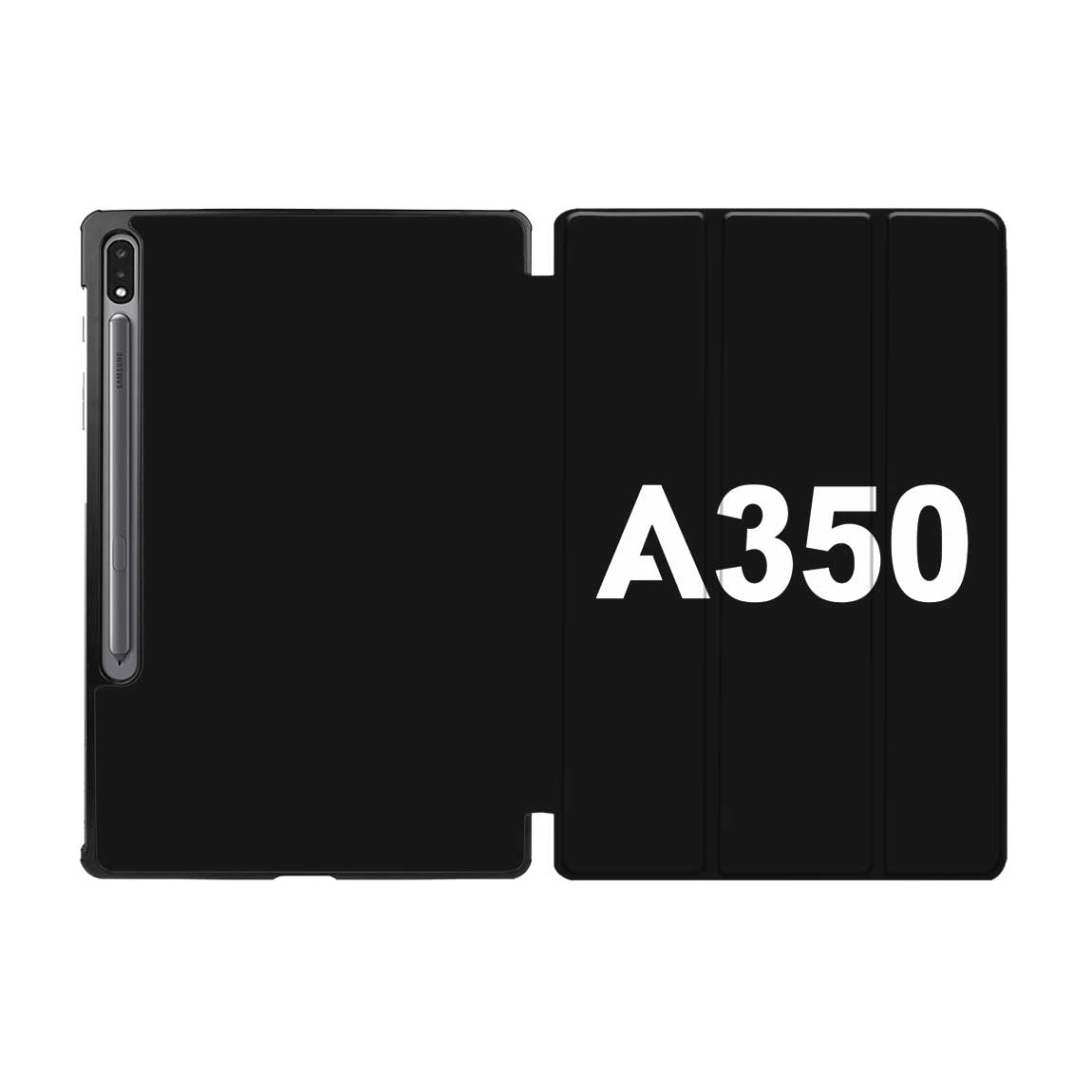 A350 Flat Text Designed Samsung Tablet Cases