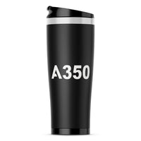 Thumbnail for A350 Flat Text Designed Travel Mugs