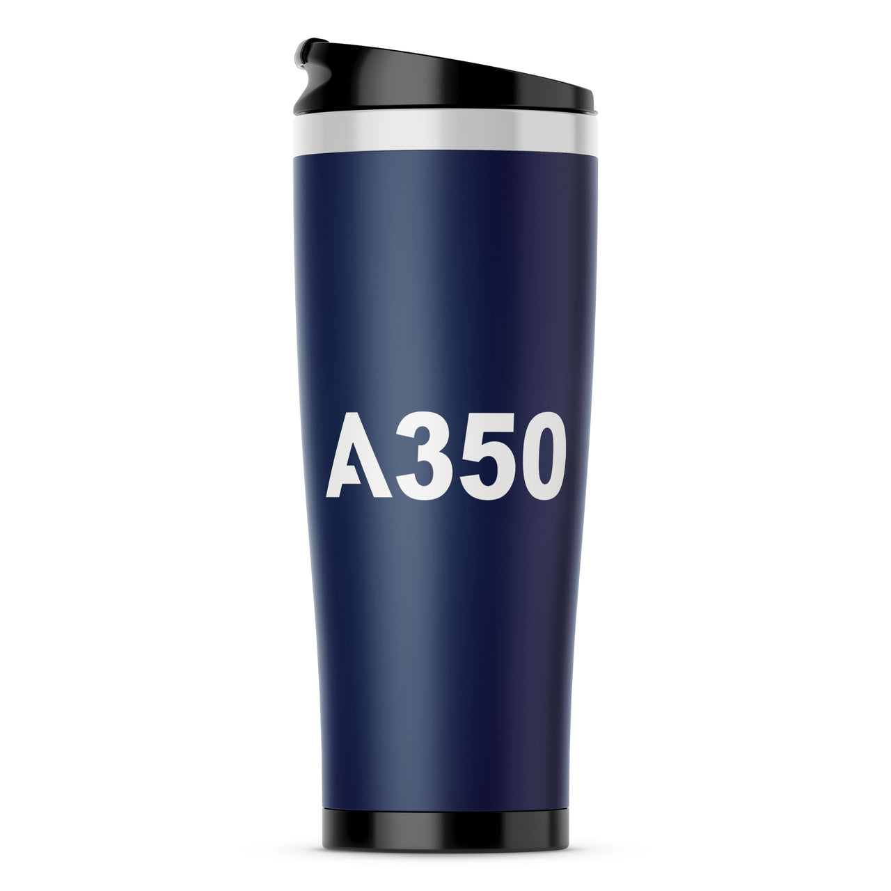 A350 Flat Text Designed Travel Mugs