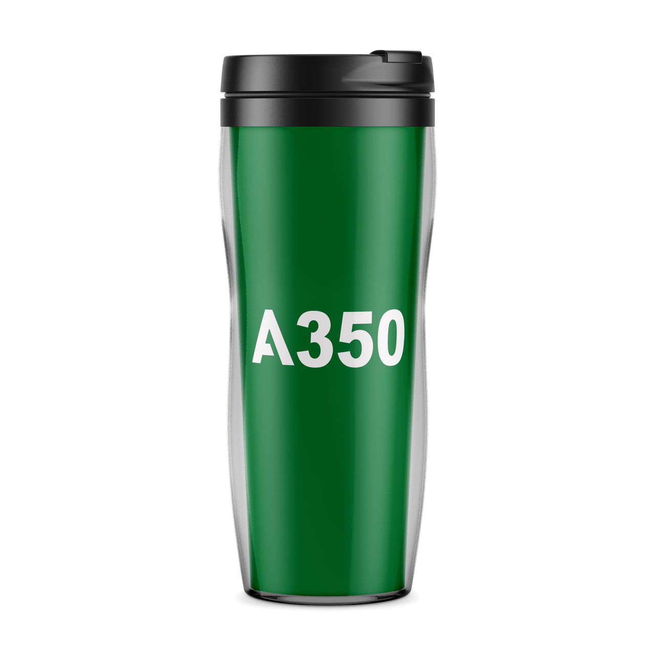 A350 Flat Text Designed Travel Mugs