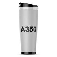 Thumbnail for A350 Flat Text Designed Travel Mugs