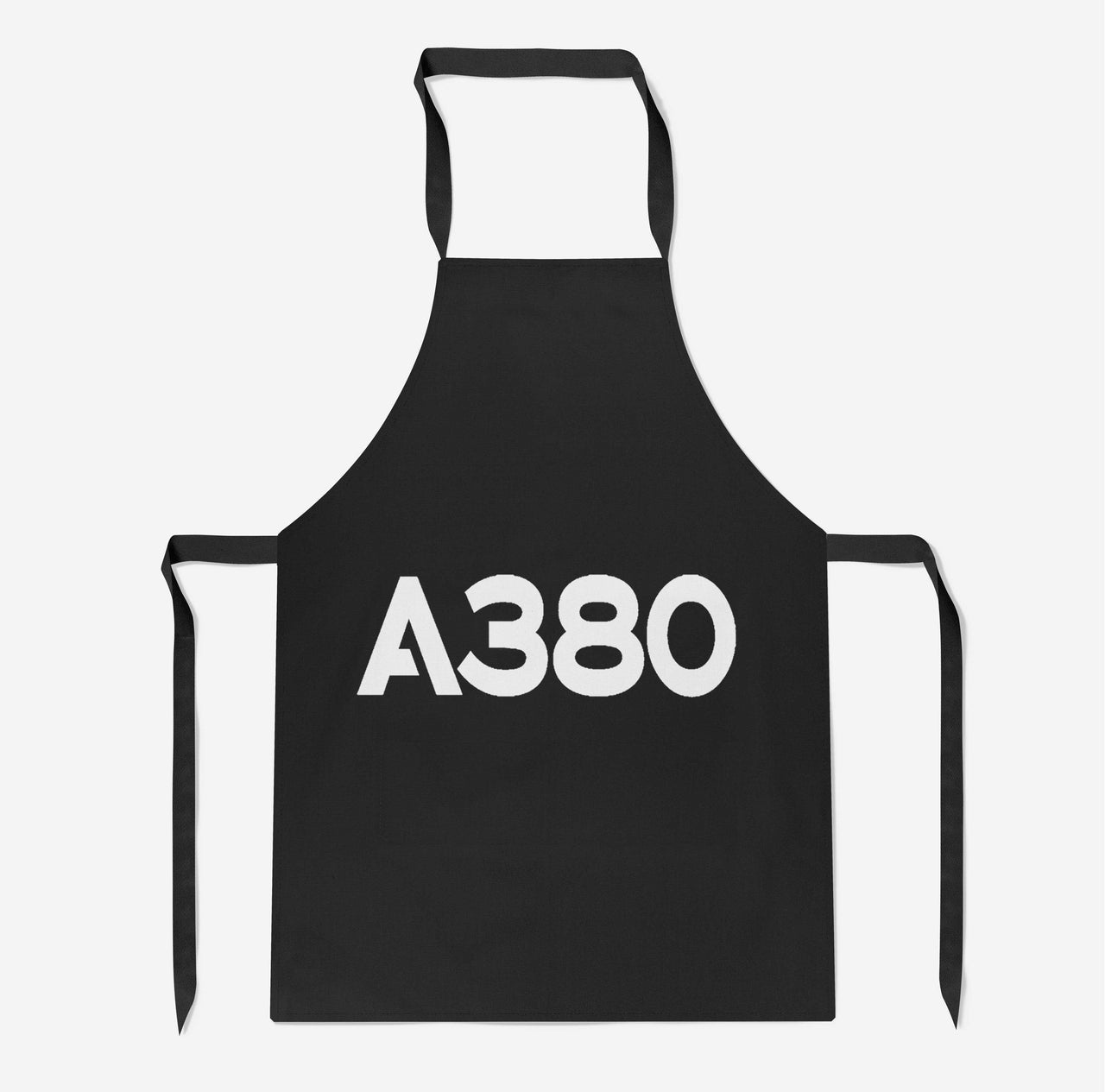 A380 Flat Text Designed Kitchen Aprons