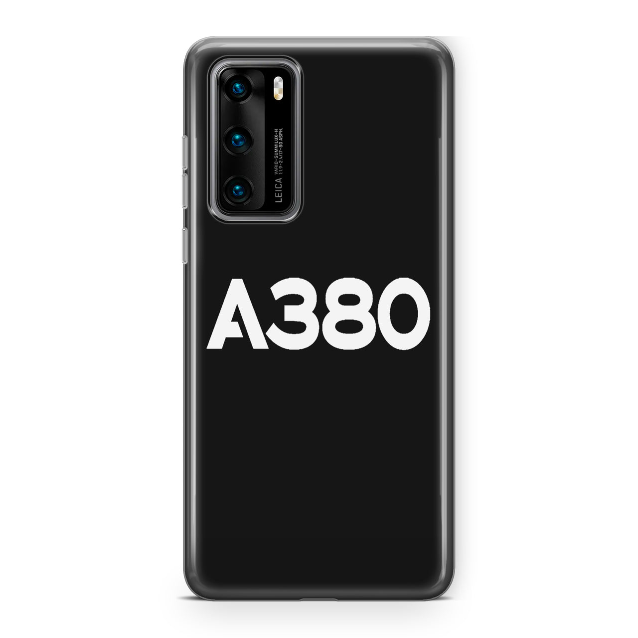 A380 Flat Text Designed Huawei Cases