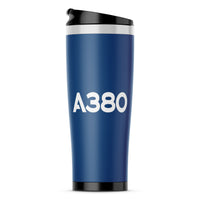 Thumbnail for A380 Flat Text Designed Travel Mugs