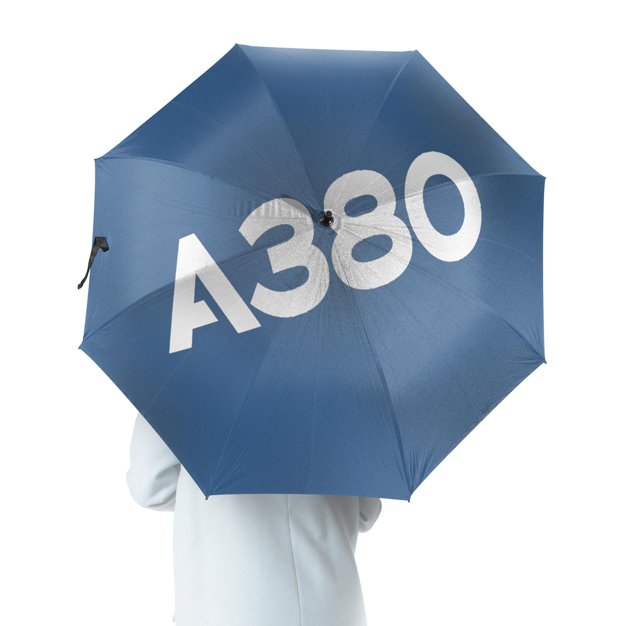 A380 Flat Text Designed Umbrella