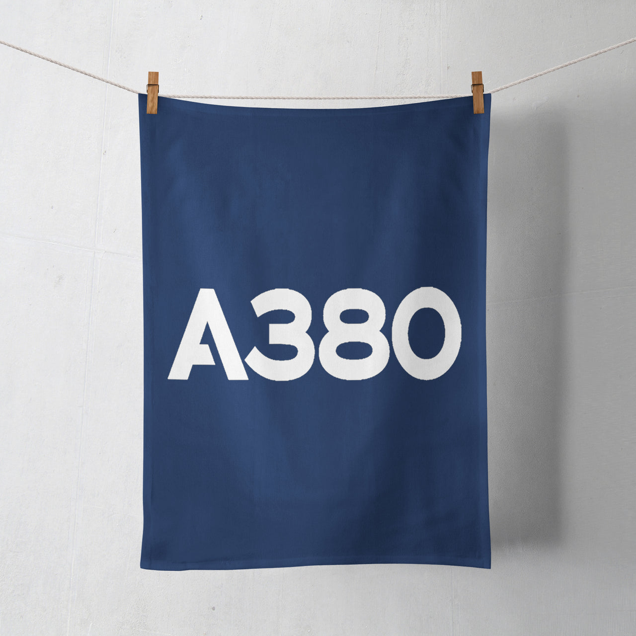 A380 Flat Text Designed Towels