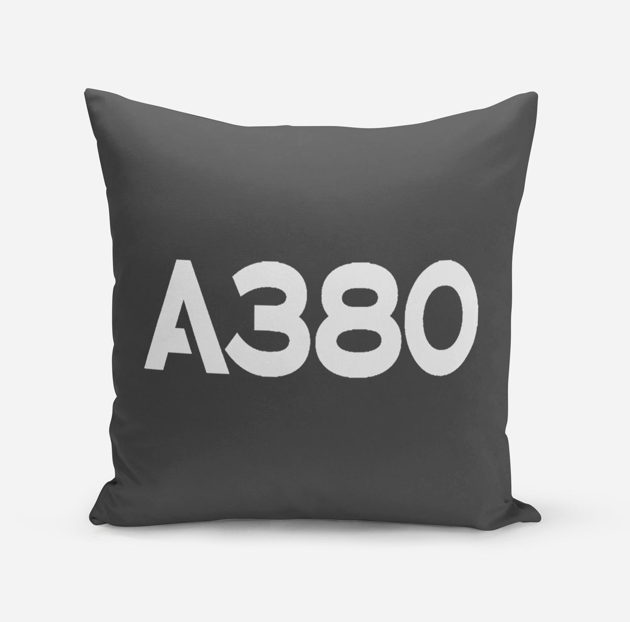 A380 Flat Text Designed Pillows