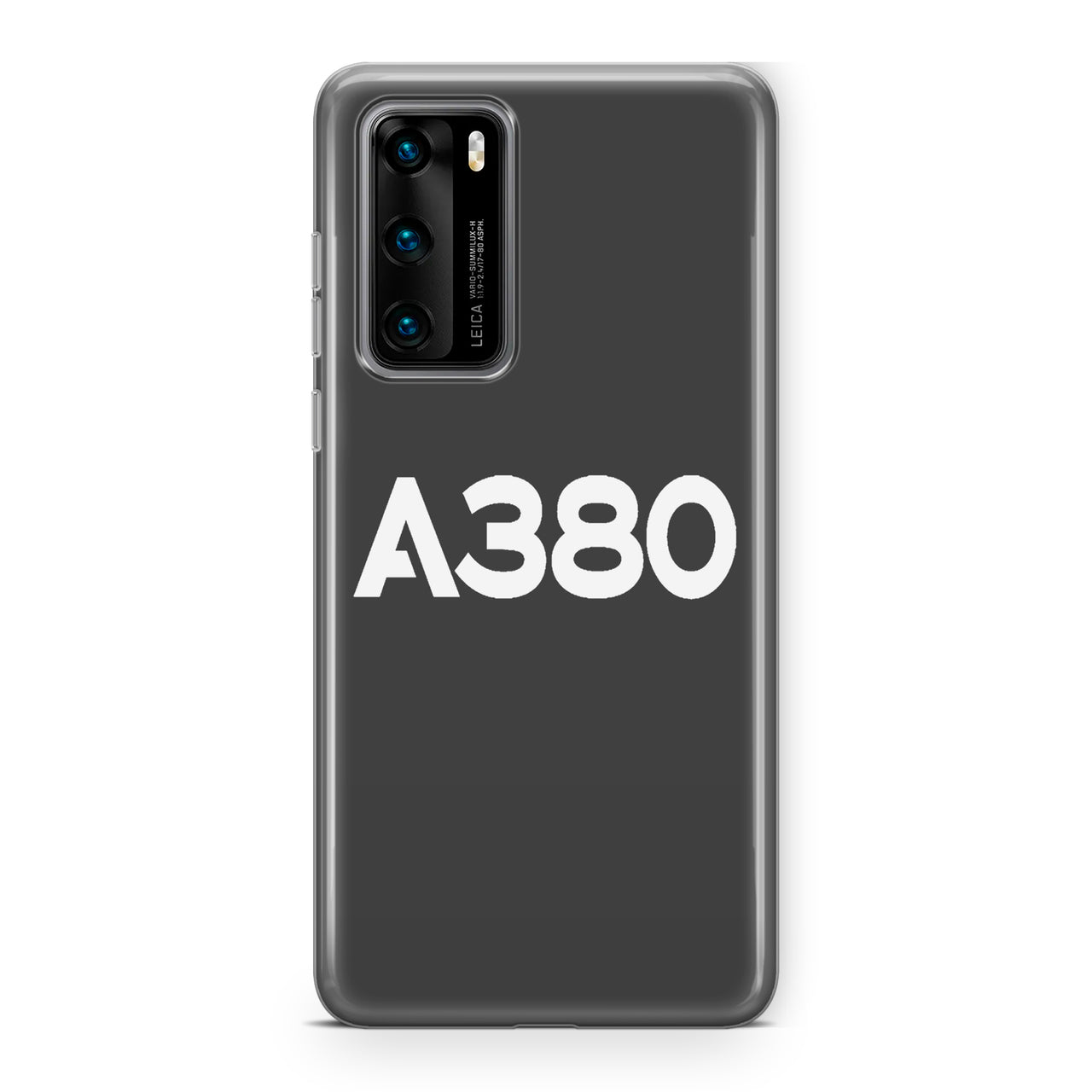 A380 Flat Text Designed Huawei Cases