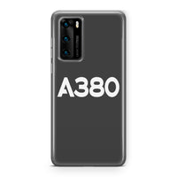 Thumbnail for A380 Flat Text Designed Huawei Cases