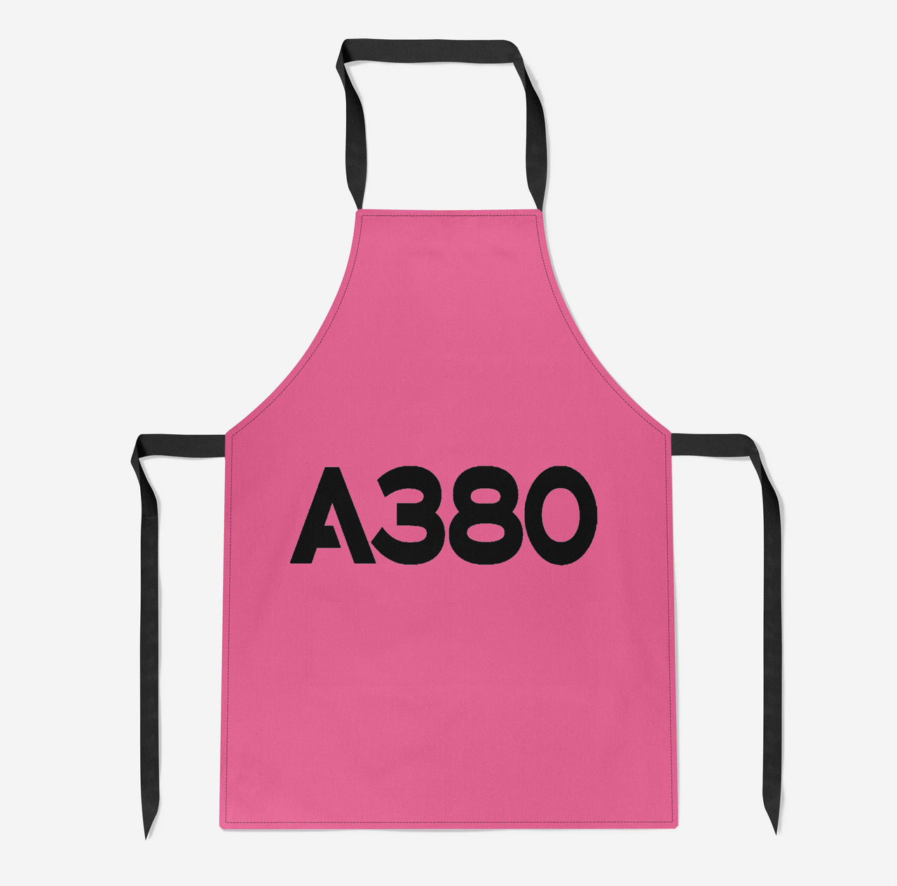 A380 Flat Text Designed Kitchen Aprons