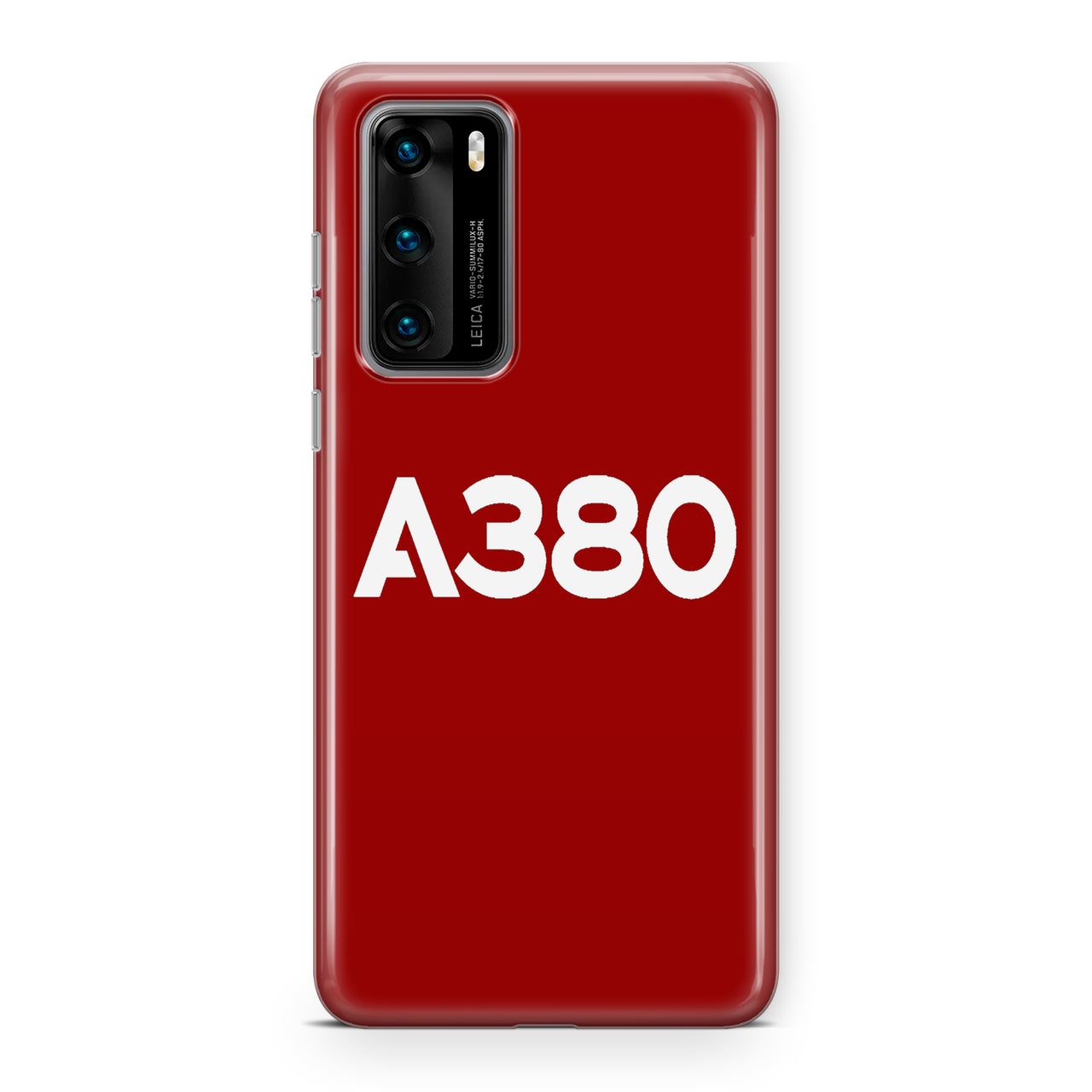 A380 Flat Text Designed Huawei Cases